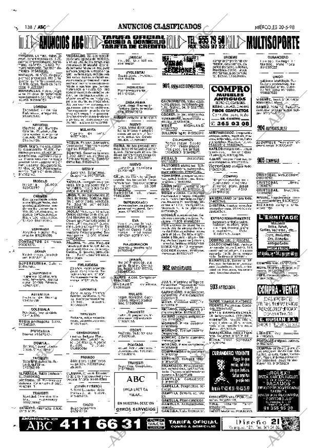 ABC MADRID 20-05-1998 página 138