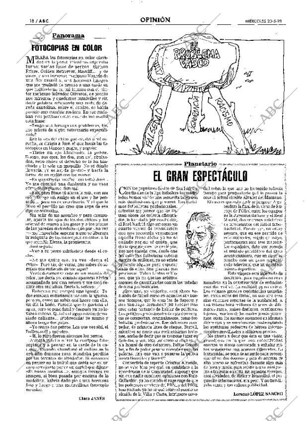 ABC MADRID 20-05-1998 página 18