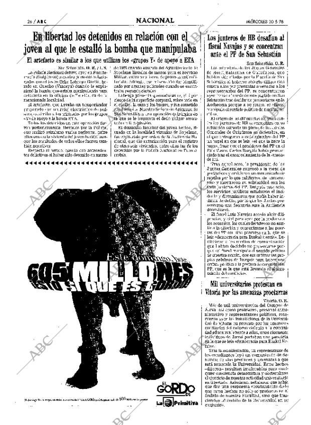 ABC MADRID 20-05-1998 página 26