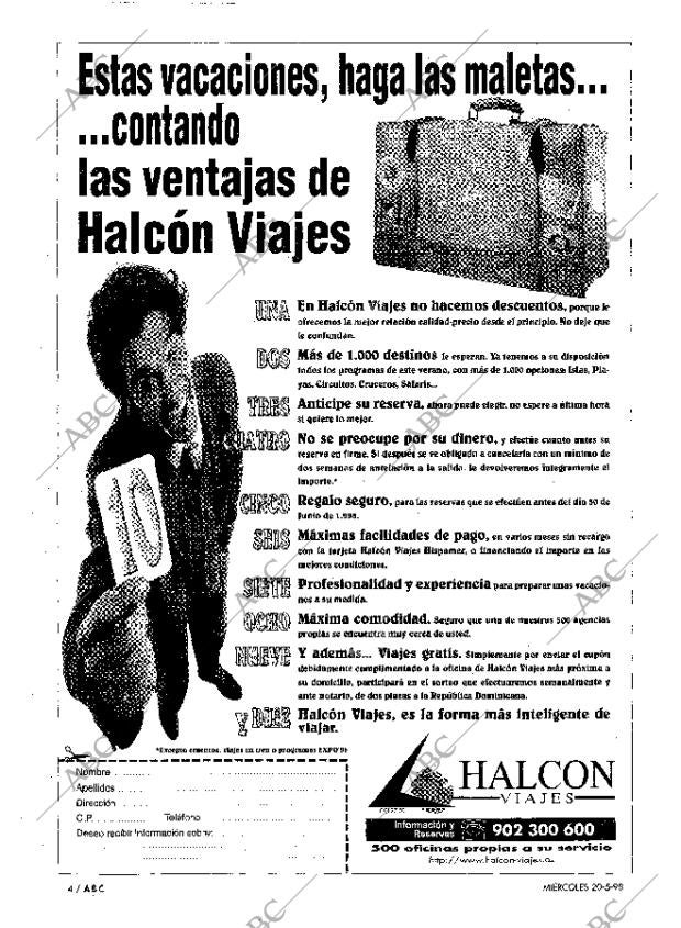ABC MADRID 20-05-1998 página 4