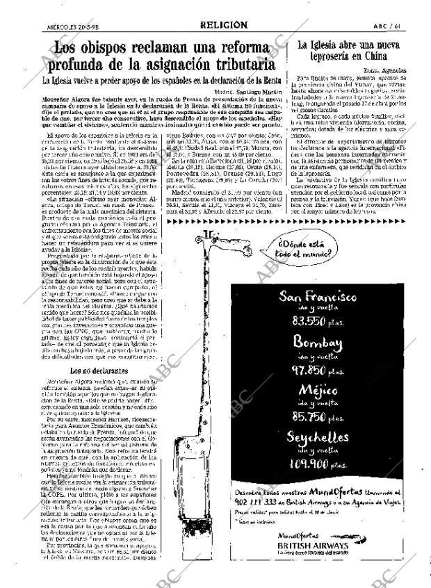 ABC MADRID 20-05-1998 página 61