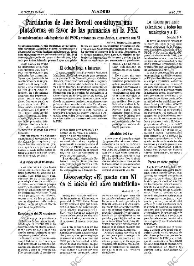 ABC MADRID 20-05-1998 página 71