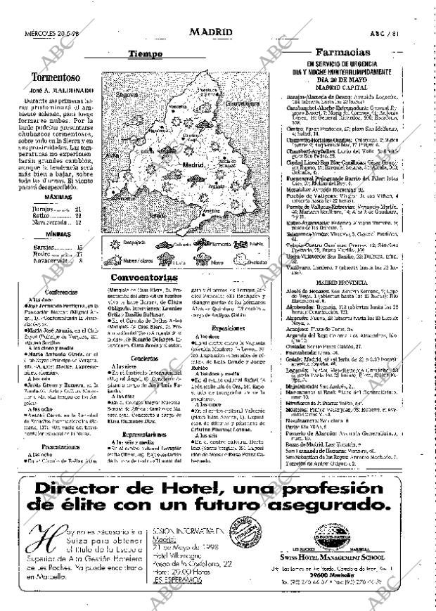 ABC MADRID 20-05-1998 página 81