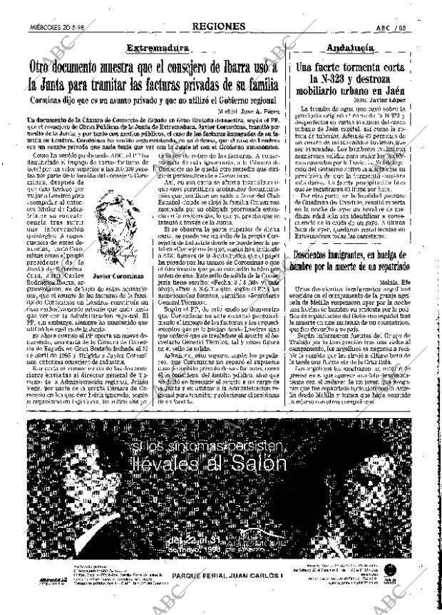 ABC MADRID 20-05-1998 página 85