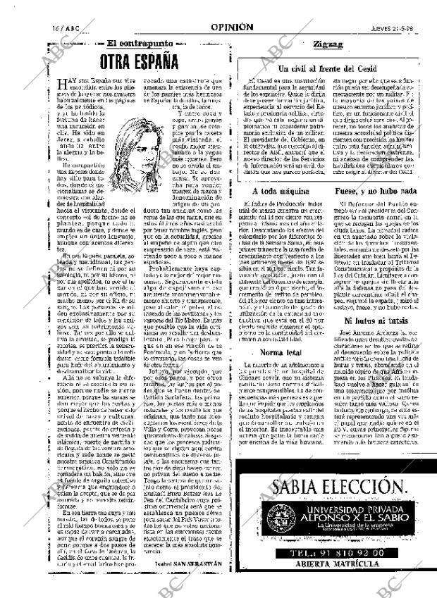 ABC MADRID 21-05-1998 página 16