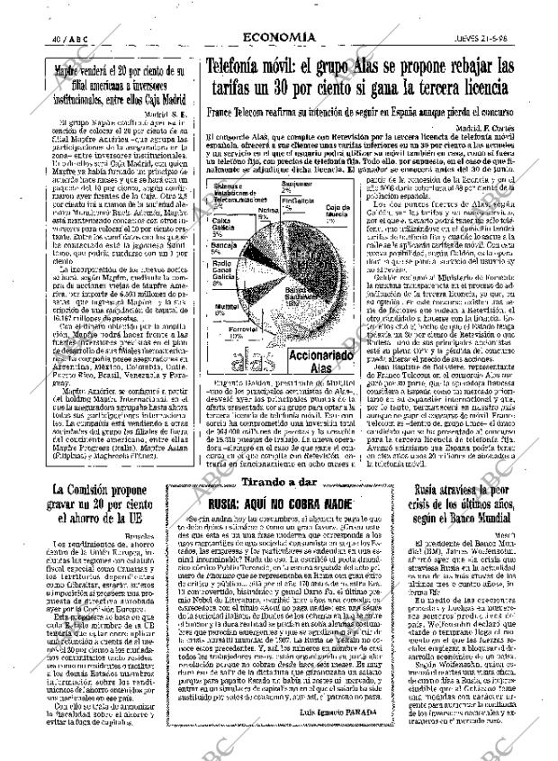 ABC MADRID 21-05-1998 página 40