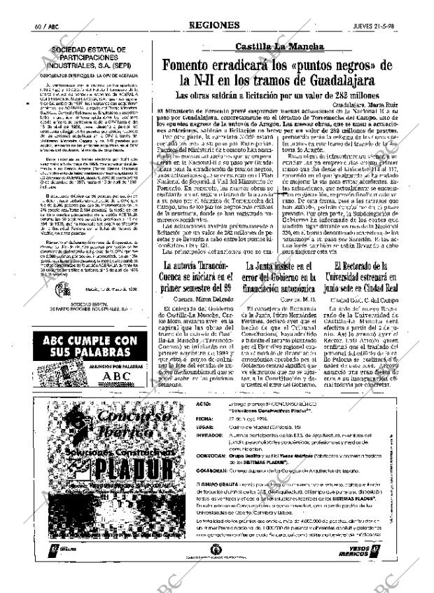 ABC MADRID 21-05-1998 página 60