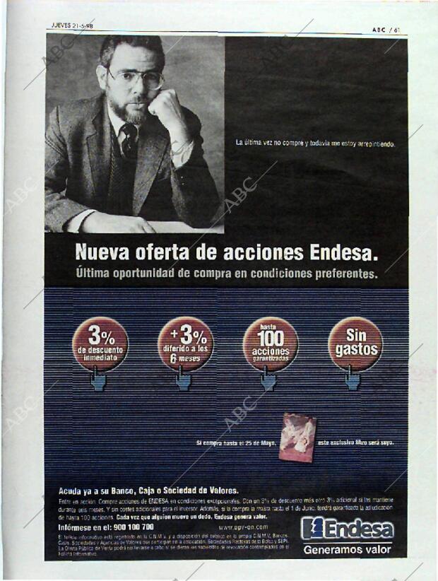 ABC MADRID 21-05-1998 página 61