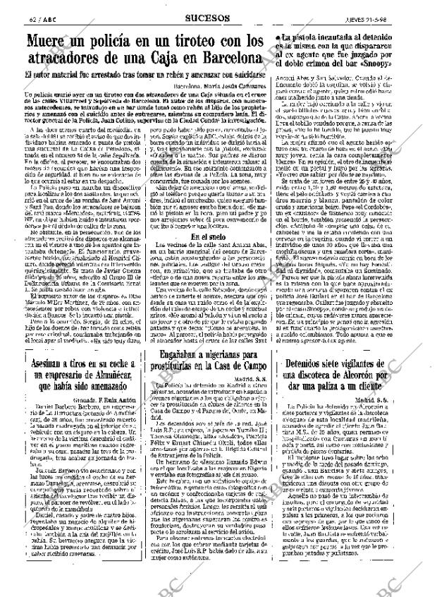 ABC MADRID 21-05-1998 página 62