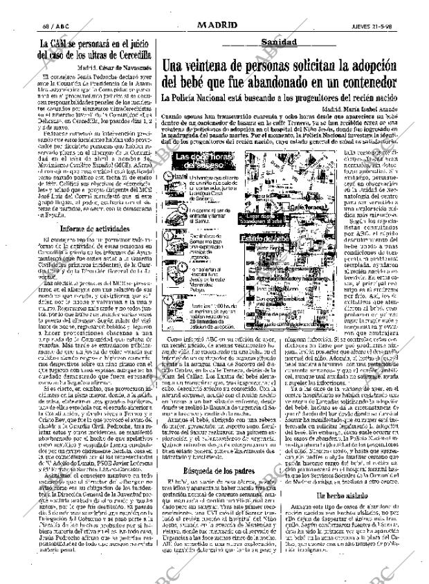 ABC MADRID 21-05-1998 página 68