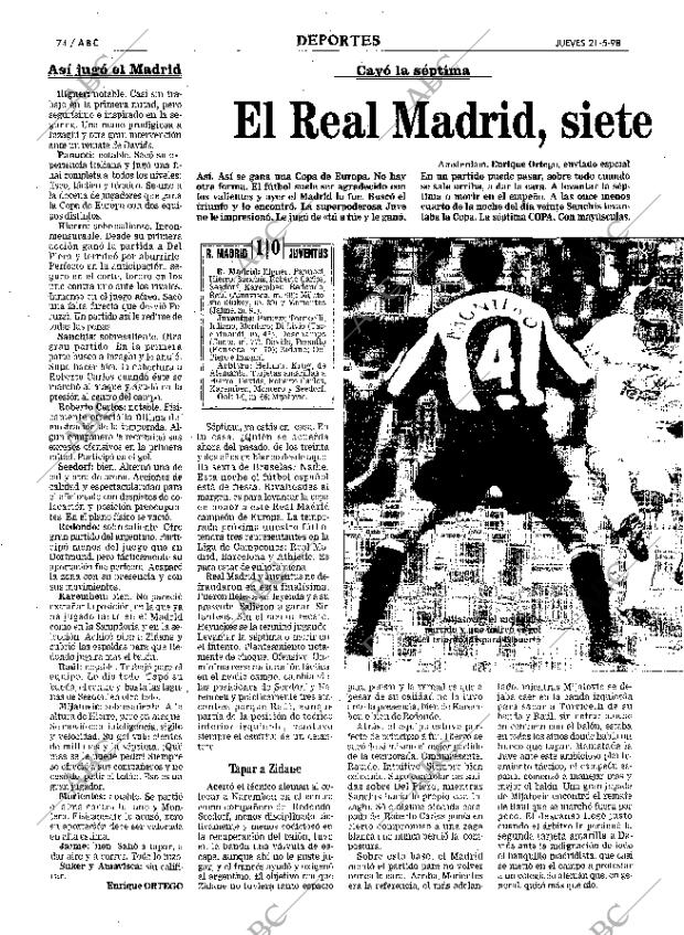 ABC MADRID 21-05-1998 página 74