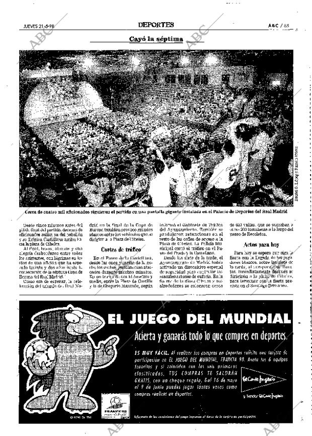 ABC MADRID 21-05-1998 página 85