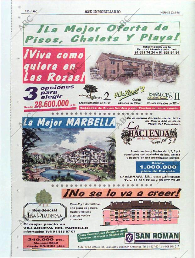 ABC MADRID 22-05-1998 página 100