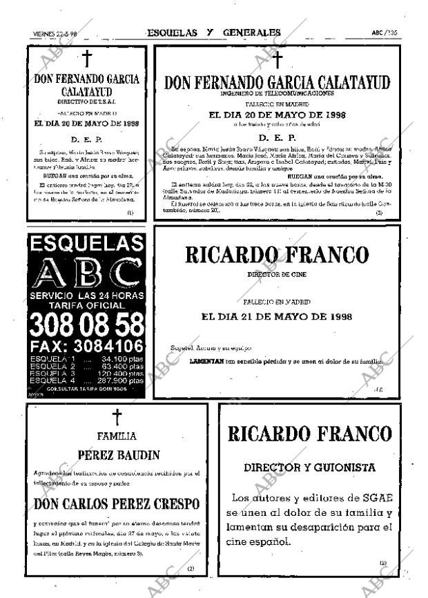 ABC MADRID 22-05-1998 página 135