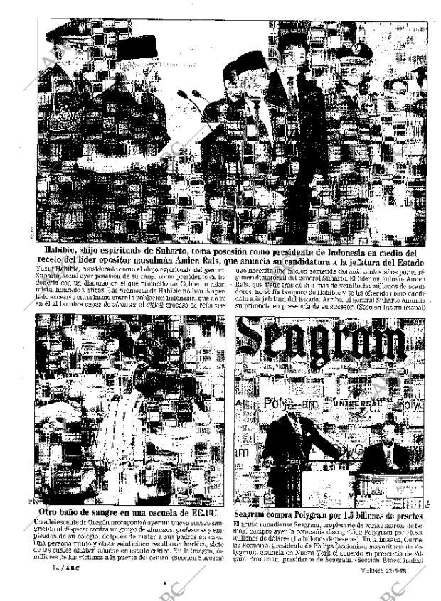 ABC MADRID 22-05-1998 página 14