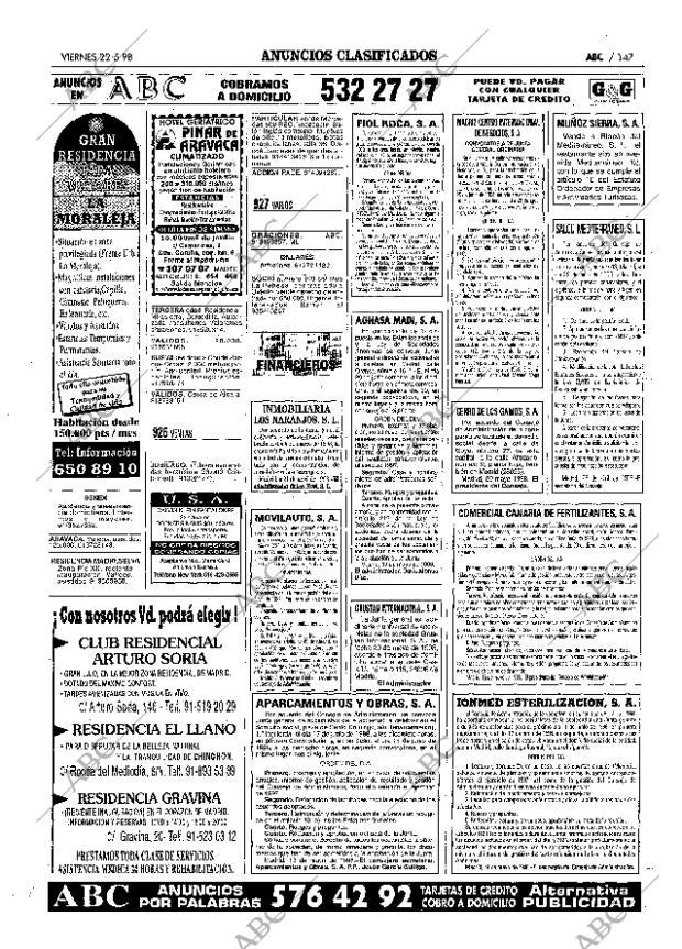 ABC MADRID 22-05-1998 página 147