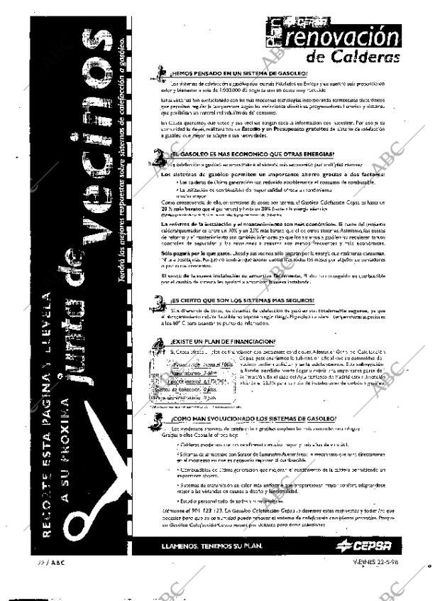 ABC MADRID 22-05-1998 página 22