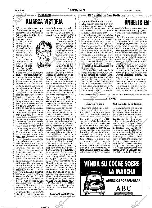 ABC MADRID 22-05-1998 página 26