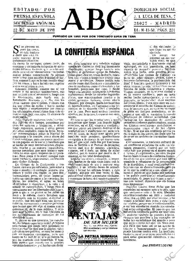 ABC MADRID 22-05-1998 página 3