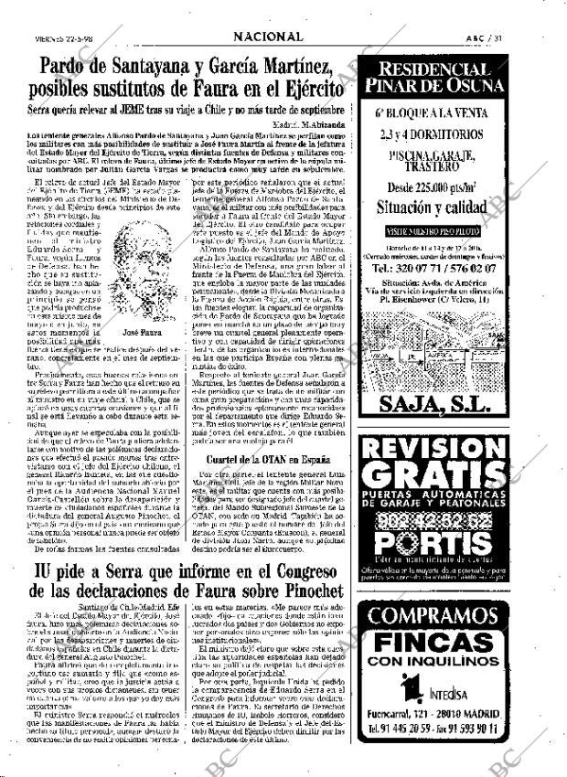 ABC MADRID 22-05-1998 página 31