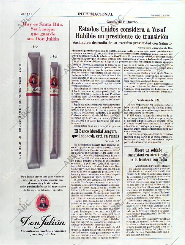 ABC MADRID 22-05-1998 página 40