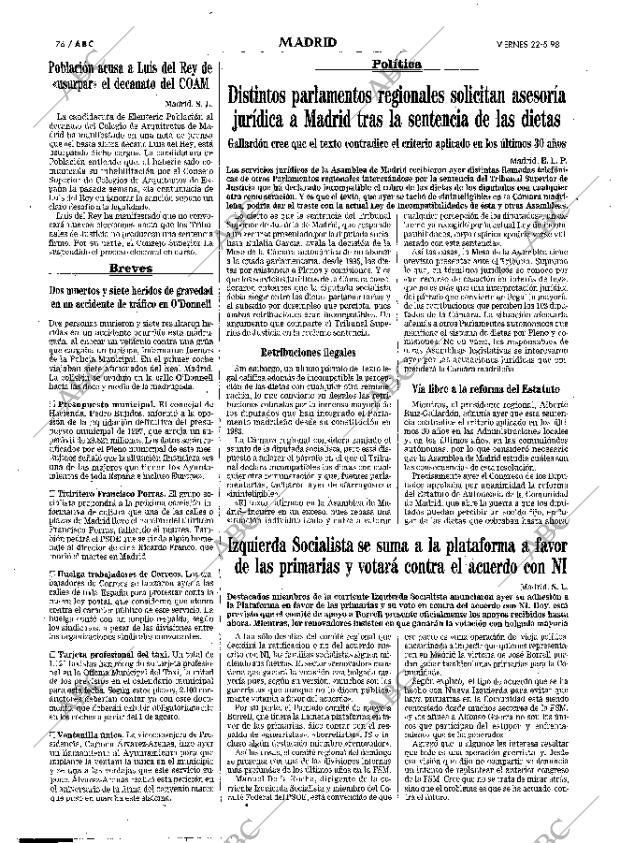 ABC MADRID 22-05-1998 página 76
