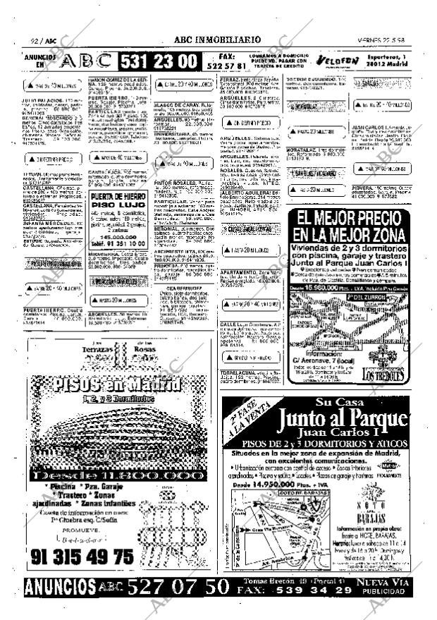 ABC MADRID 22-05-1998 página 92