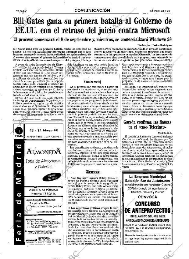 ABC MADRID 23-05-1998 página 52