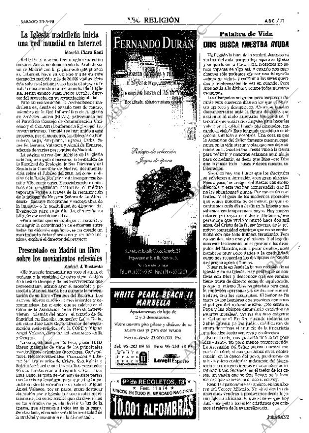 ABC MADRID 23-05-1998 página 71