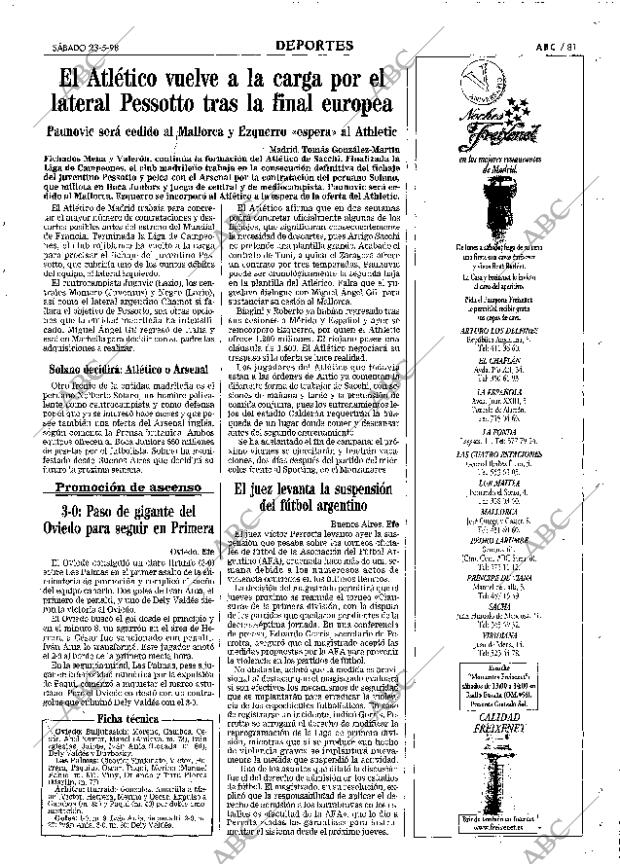 ABC MADRID 23-05-1998 página 81