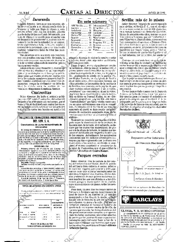 ABC SEVILLA 28-05-1998 página 18