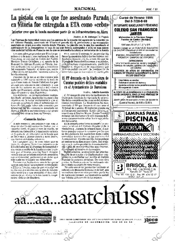 ABC SEVILLA 28-05-1998 página 33