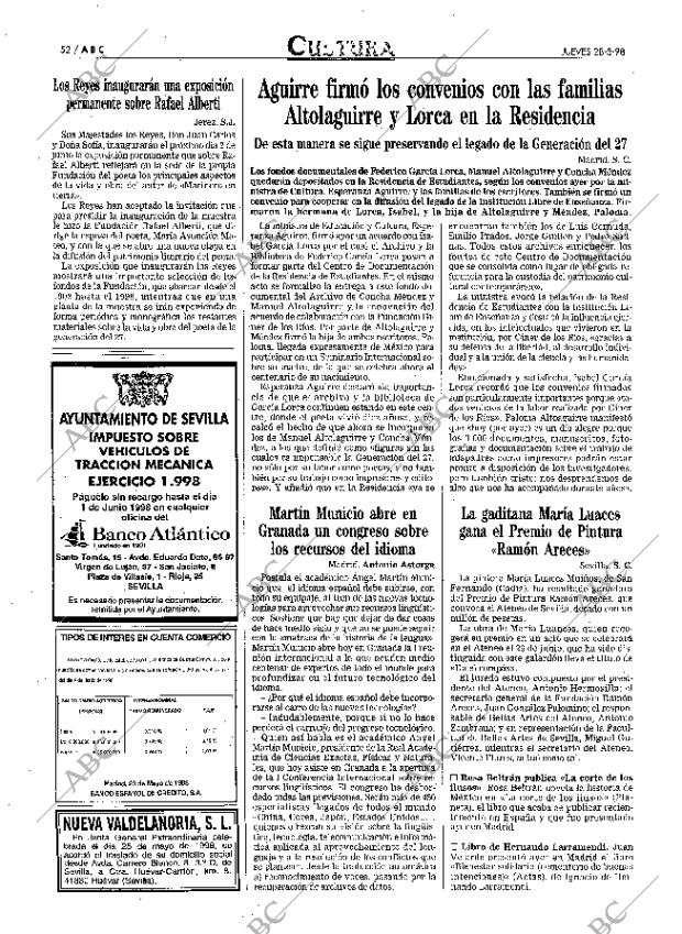 ABC SEVILLA 28-05-1998 página 52