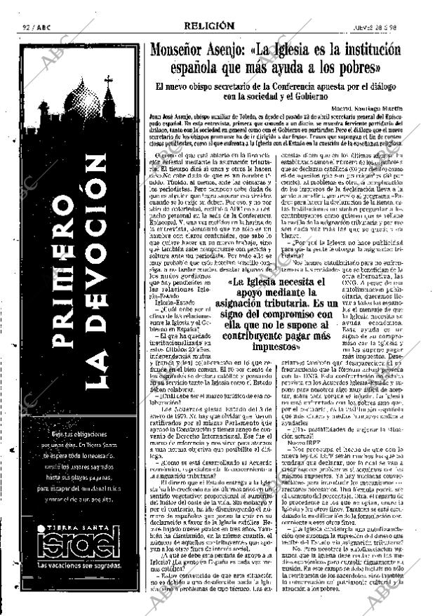 ABC SEVILLA 28-05-1998 página 92