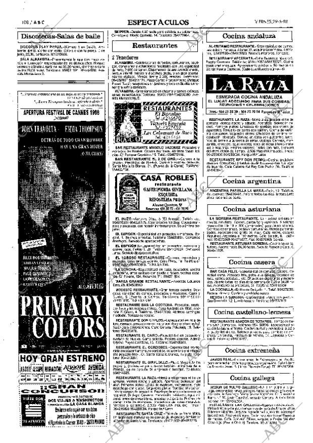 ABC SEVILLA 29-05-1998 página 108