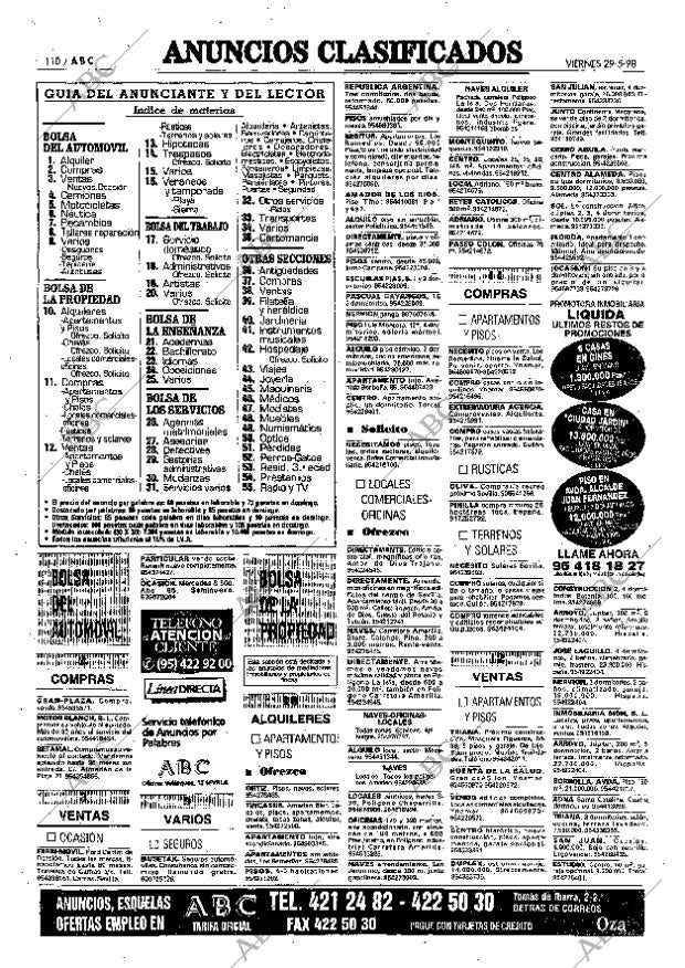 ABC SEVILLA 29-05-1998 página 110