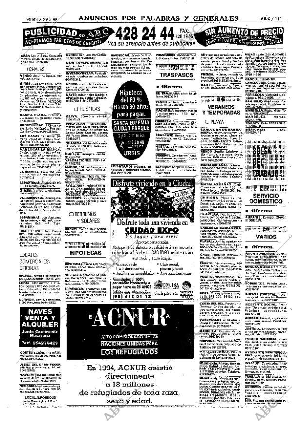 ABC SEVILLA 29-05-1998 página 111