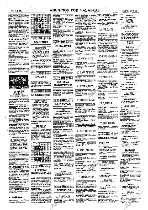 ABC SEVILLA 29-05-1998 página 112