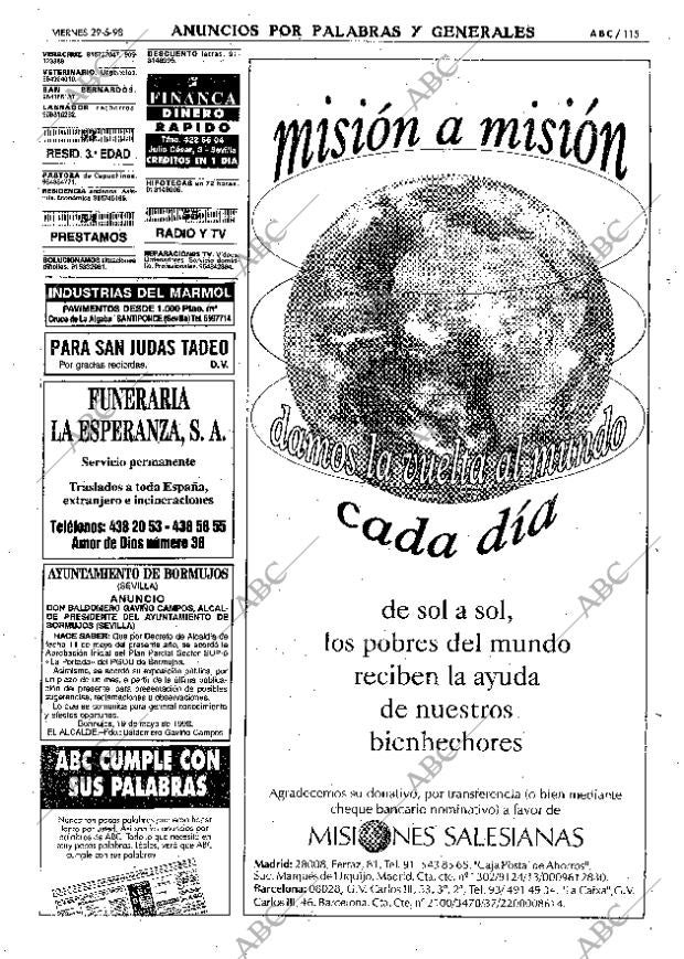 ABC SEVILLA 29-05-1998 página 115