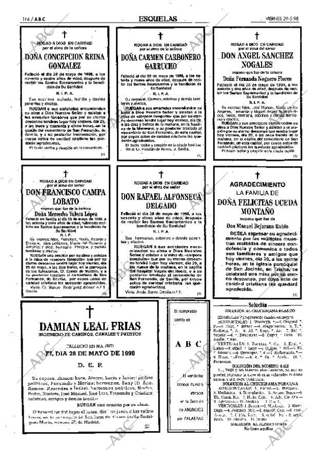 ABC SEVILLA 29-05-1998 página 116