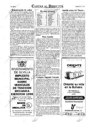 ABC SEVILLA 29-05-1998 página 22
