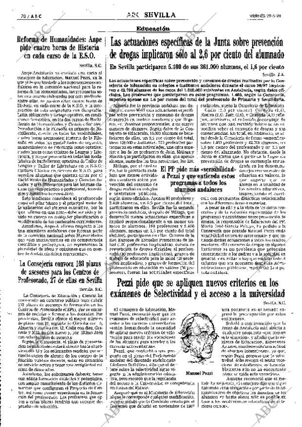 ABC SEVILLA 29-05-1998 página 70