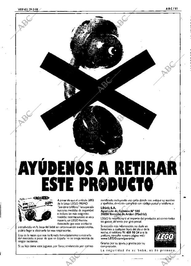 ABC SEVILLA 29-05-1998 página 81