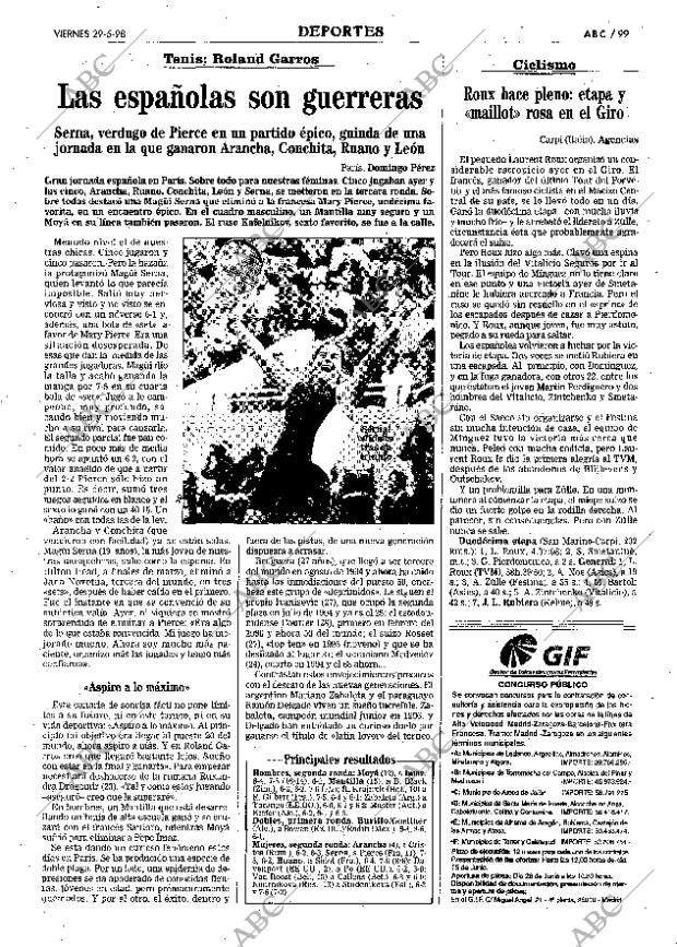 ABC SEVILLA 29-05-1998 página 99