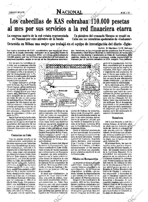 ABC SEVILLA 30-05-1998 página 21