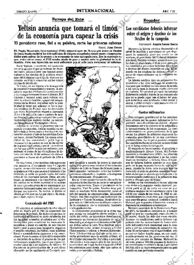 ABC SEVILLA 30-05-1998 página 33
