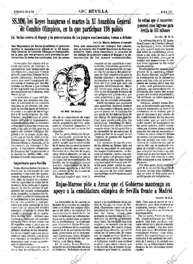 ABC SEVILLA 30-05-1998 página 51