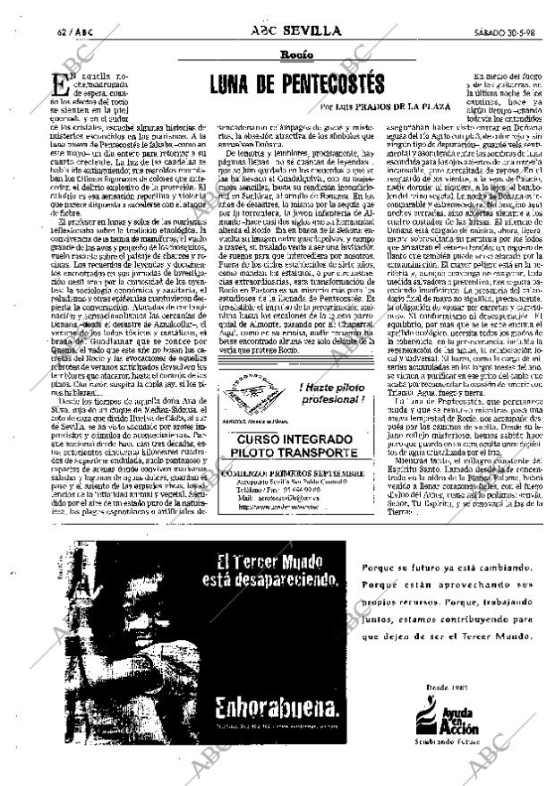 ABC SEVILLA 30-05-1998 página 62