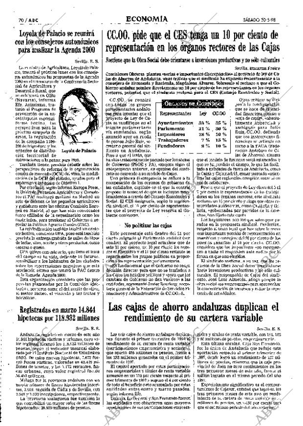 ABC SEVILLA 30-05-1998 página 70
