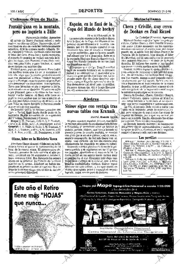 ABC MADRID 31-05-1998 página 100
